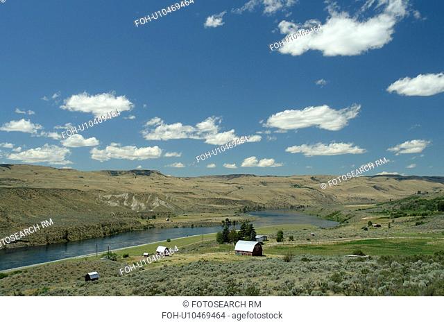 Elmer City, Colville Indian Reservation, WA, Washington, Route 155, Columbia River