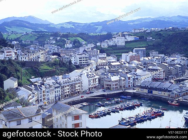 Overview. Luarca, Asturias, Spain