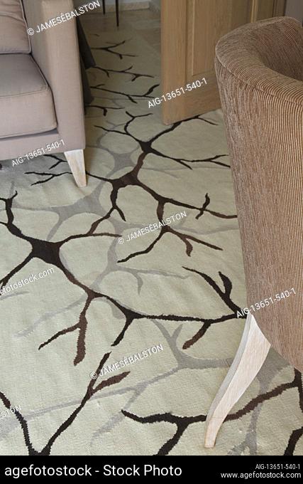 Detail of tree pattern on rug | | Designer: Michael Nicholas