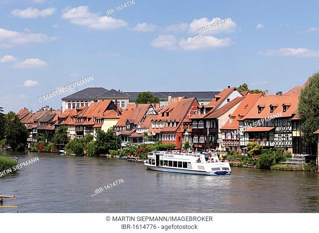 Little Venice on the Regnitz river, Bamberg, Upper Franconia, Franconia, Bavaria, Germany, Europe