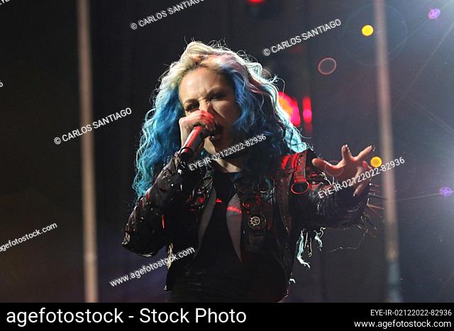 December 2, 2022, Toluca, Mexico: Alissa White-Gluz Lead vocalist of the death metal Swedish band Arch Enemy, performs on the stage during the ‘Hell and Heaven...