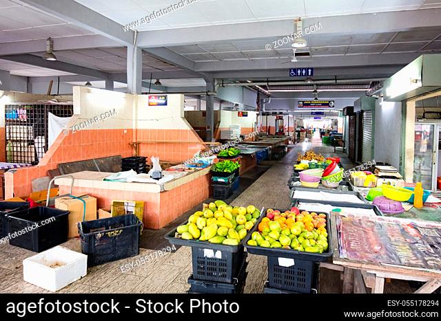 Kuala Selanghor, Malaysia - March 21st 2019: Pasar Basah Pasir Penambang fish market