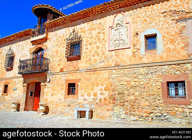 facade of Casa Palacio Doña Jimena, Medinaceli, Soria, Spain