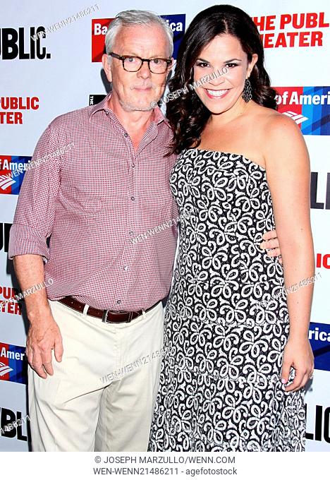 The Public Theater Annual Gala at the Delacorte Theater - Arrivals Featuring: John Barrett, Lindsay Mendez Where: New York, New York