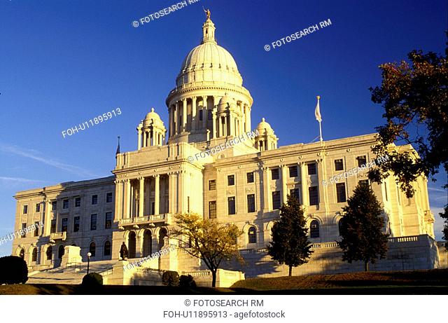 Providence, State House, State Capitol, Rhode Island, RI, The Rhode Island State House in the Capital City of Providence in the autumn