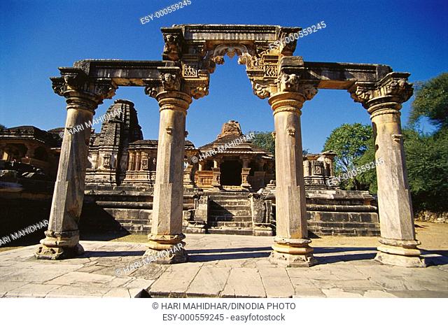 Saas Bahu temple in tenth century at Nagda , Rajasthan , Udaipur , Rajasthan , India