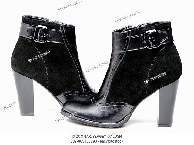 Female leather boots