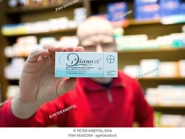 The contraceptive Diane 35 is pictured at a pharmacy in Munich, Germany, 30 Jauary 2013. An acne medicine by Bayer often prescribed as a contraceptive will be...