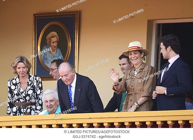 King Juan Carlos of Spain, Princess Elena de Borbon, Felipe Juan Froilan de Marichalar, Fernando Gomez-Acebo Borbon, Simoneta Gomez-Acebo Borbon