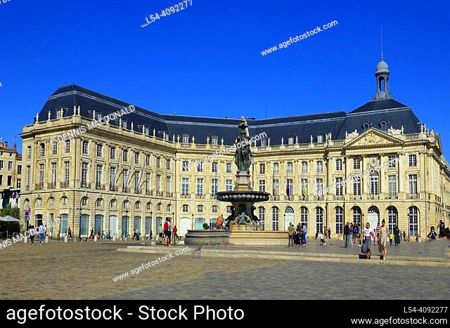 Place de la Bourse Bordeaux is a port city on the river Garonne in the Gironde department, Southwestern France. It is the capital of the Nouvelle-Aquitaine...