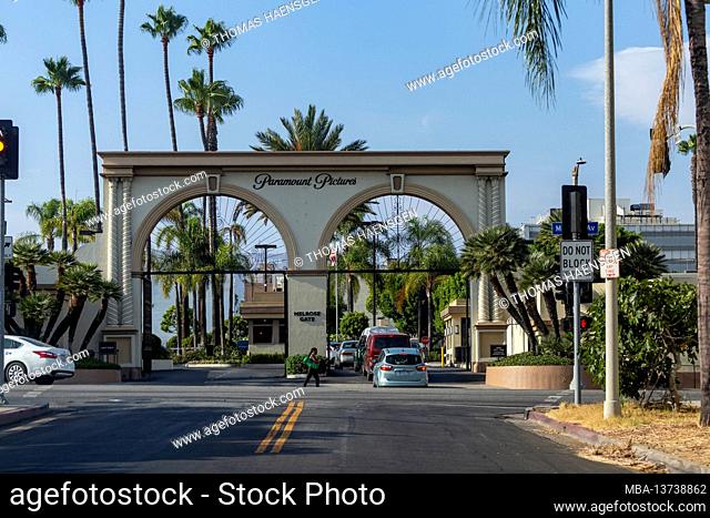 Paramount Studios Entrance in Los Angeles, California, USA
