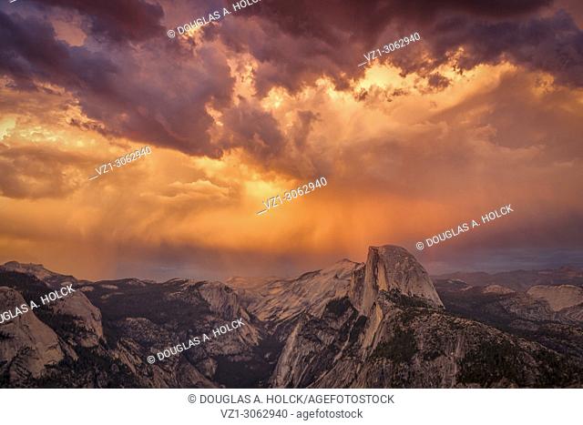 Glacier Point and Half Dome Summer Storm