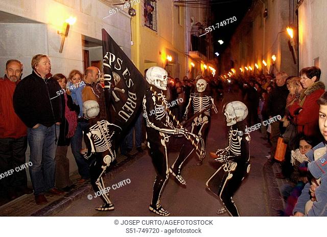 Danza de la Muerte, Verges, Baix Emporda, Girona province, Cataluña, Spain