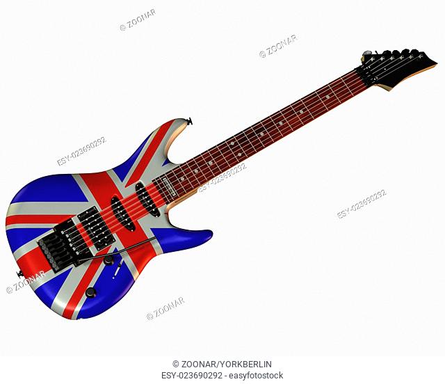 Electric Guitar with union jack