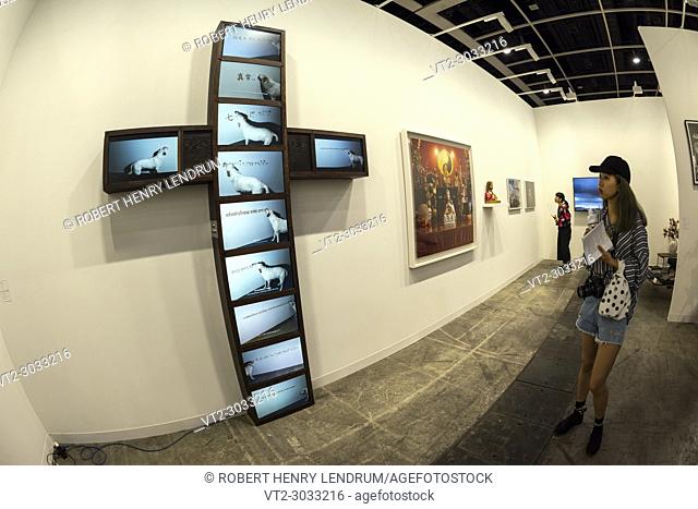 March 30th, 2018 - Exhibitions at the Art Basel 2018 show, held at the Hong Kong Convention and Exhibition Centre, Wan Chai, Hong Kong