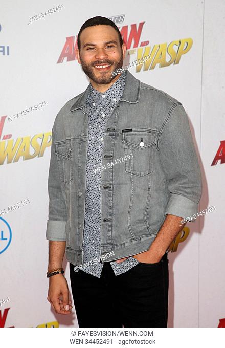 Premiere Of Disney And Marvel's ""Ant-Man And The Wasp"" Featuring: Ian Verdun Where: Hollywood, California, United States When: 26 Jun 2018 Credit:...