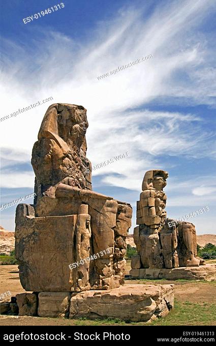 Memnon Kolosse, Luxer, Ägypten