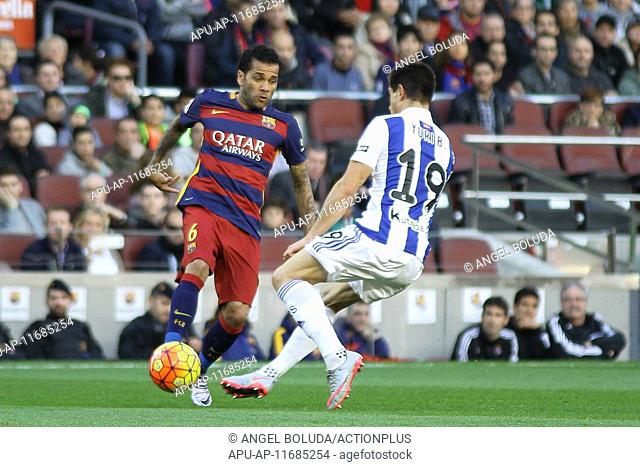 2015 La Liga Football Barcelona v Real Sociedad Nov 28th. 28.11.2015. Nou Camp, Barcelona, Spain. La Liga. Barcelona versus Real Sociedad