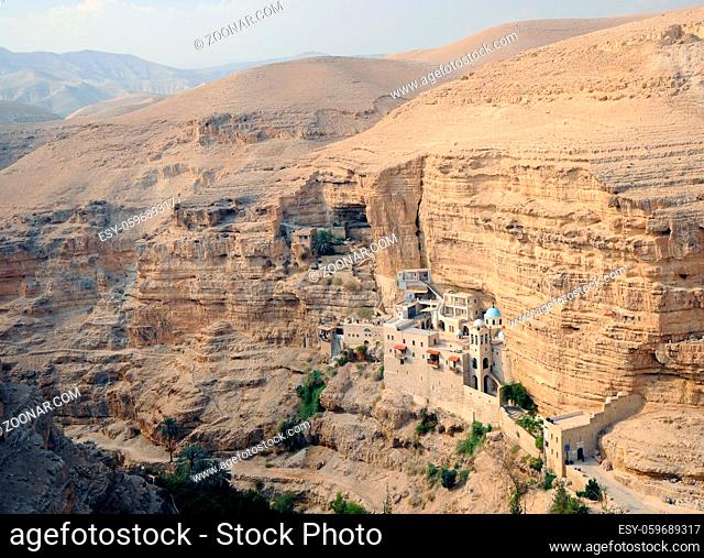 St. George Orthodox Monastery is located in Wadi Qelt. The sixth-century cliff-hanging complex, with its ancient chapel and gardens, is still inhabited