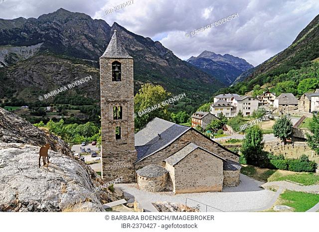 Sant Joan, Romanesque church, UNESCO World Cultural Heritage Site, Boi, La Vall de Boi, Pyrenees, Lleida province, Catalonia, Spain, Europe, PublicGround