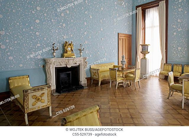 Tudor style room of Vorontsov's Palace (1828-46), Alupka. Crimea, Ukraine