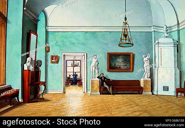 Tolstoy Fedor Petrovich - Rooms - Russian School - 19th Century