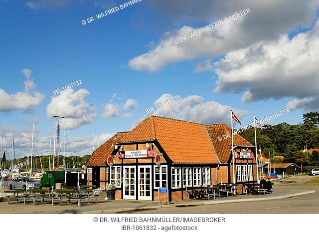 House at the harbor, Mariager, Jutland, Denmark, Europe