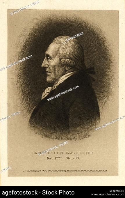 Daniel of St. Thomas Jenifer. Rosenthal, Albert (1863-1939) (Etcher) Trumbull, John (1756-1843) (Artist). Emmet Collection of Manuscripts Etc