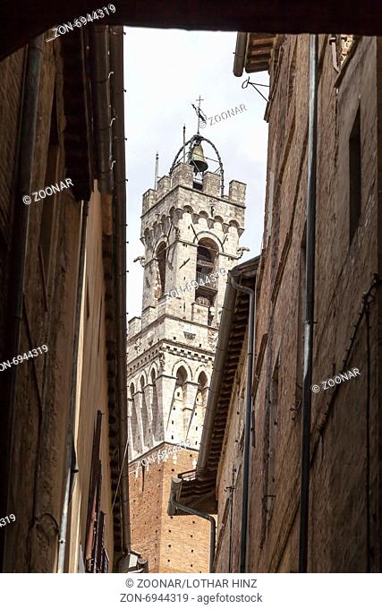 Siena, Torre del Mangia tower, Tuscany, Italy