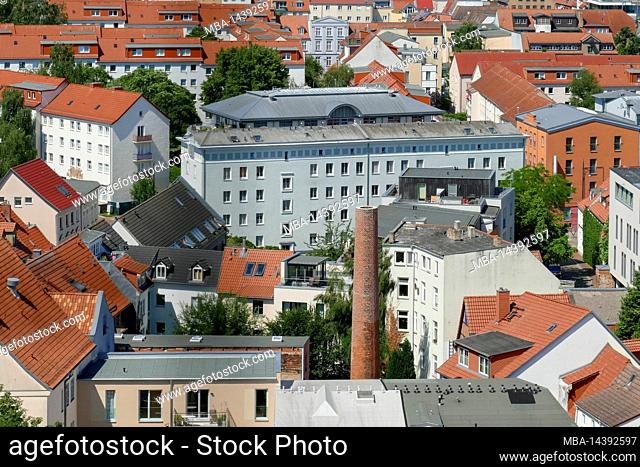 Modern residential buildings, Rostock, Mecklenburg-Western Pomerania, Germany, Europe