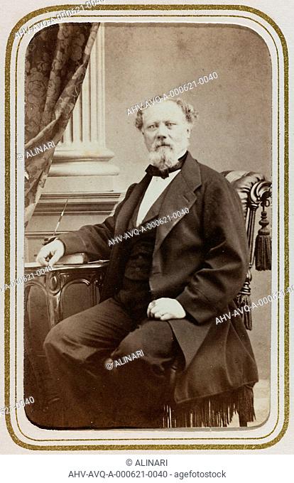Portrait of the Swedish writer and Member of Parliament Carl Fredrik Ridderstad (1807-1886), carte de visite, shot 1860-1870