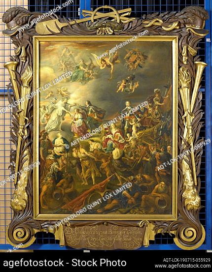 Allegory of the Peace under Stadholder Willem II, Allegory of the Peace Time under Stadholder William II. From the right