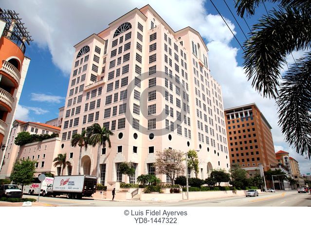 Tall Buildings in Coral Gables Florida, USA