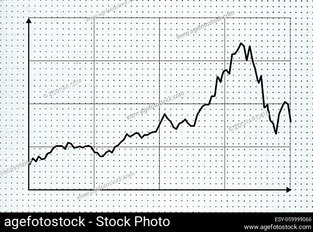 currency exchange chart in black over white