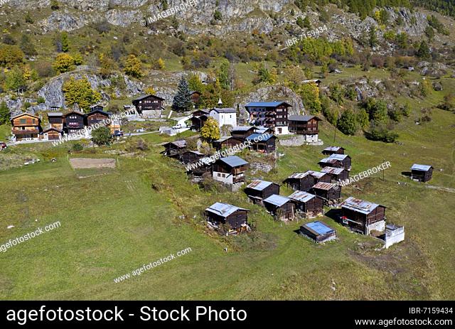 Eisten hamlet, Blatten, Lötschental, Valais, Switzerland, Europe