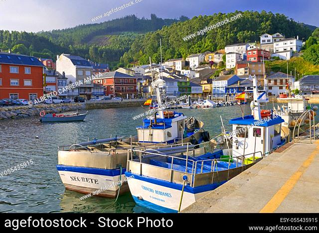 Port of O Barqueiro, O Barqueiro, Fishing Village, Mañón, A Coruña, Galicia, Spain, Europe