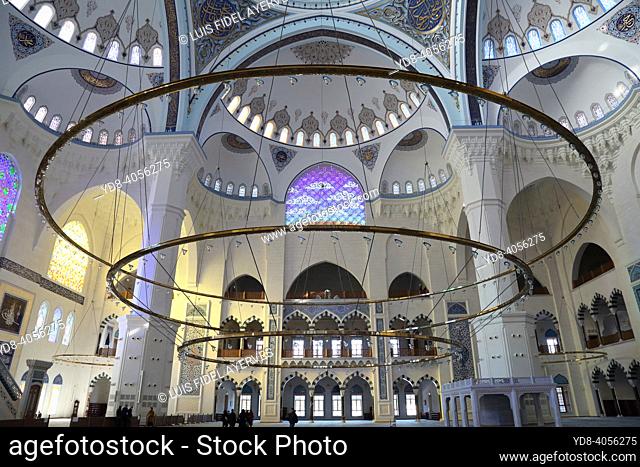 The Camlica Mosque in Istanbul, Turkey, is the largest mosque in Asia Minor and was inaugurated on July 1, 2016. It has the capacity to gather 37