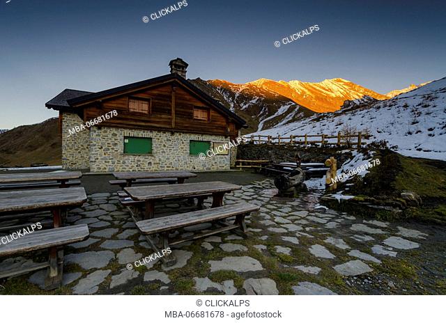 Refuge Bonatti (Ferret Valley, Aosta Valley, Italian Alps)