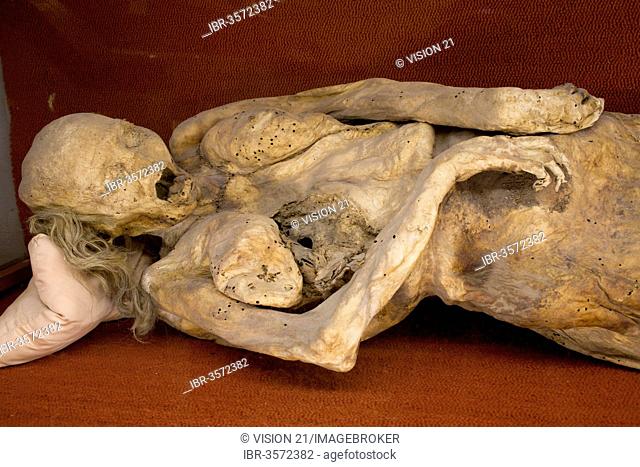 Mummy in the Mummies' Museum, Guanajuato, Mexico