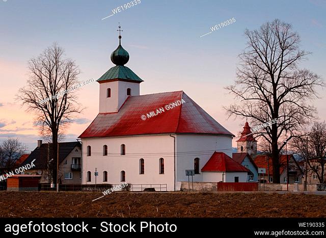 Church in Haj village in Turiec region, Slovakia