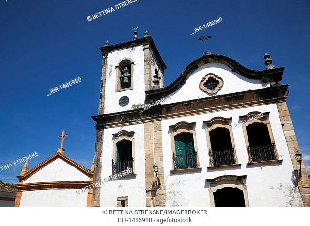 Chapel of Santa Rita in colonial town of Paraty, Costa Verde, State of Rio de Janeiro, Brazil, South America