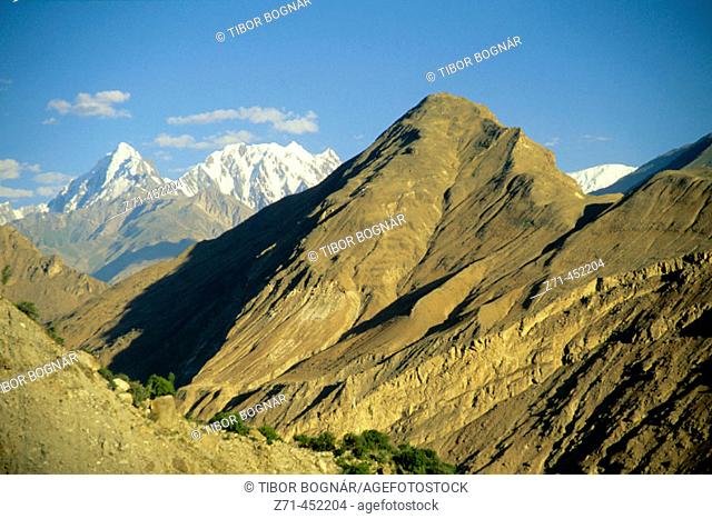 Nagar mountain landscape. Northern Areas of Pakistan