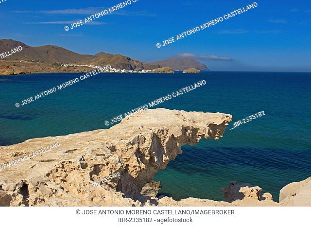 Cabo de Gata, Los Escullos, Isleta del Moro, Cabo de Gata-Nijar Natural Park, Almeria, Andalusia, Spain, Europe