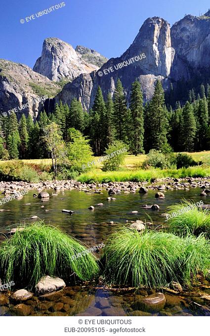 Valley floor with Merced river Valley View