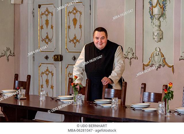Austria, Tyrol, Stams, Abbey Stams, Cistercian cloister, brother Pirmin, refectory