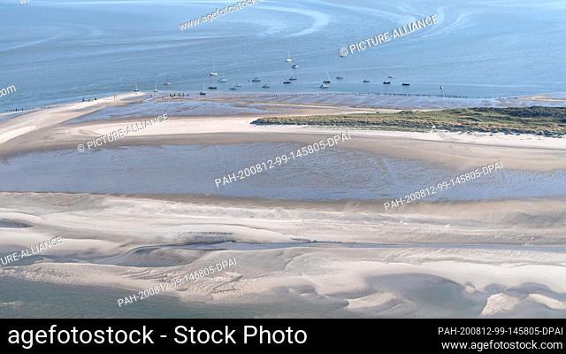 07 August 2020, Lower Saxony, Wangerooge: The East Frisian island of Wangerooge. Photo: Sina Schuldt/dpa. - Wangerooge/Lower Saxony/Germany
