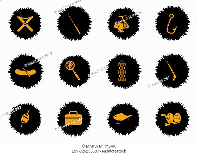 Fishing icon for web sites and user interface