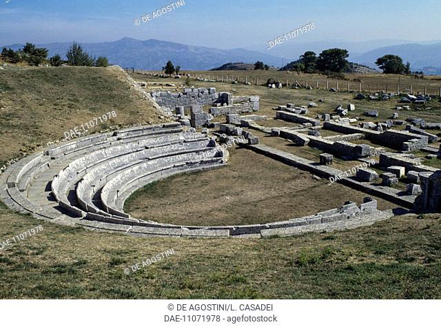 The Samnite Temple and Theatre, late 2nd century bC, Bovianum Vetus, Pietrabbondante, Molise, Italy