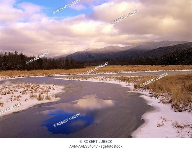 Saranac River Valley, Winter, Essex Co., Adirondacks, New York