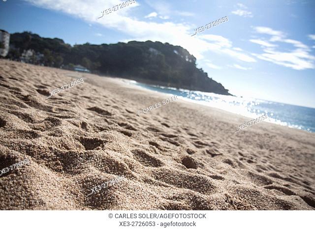Beach, LLoret de Mar, Girona Province, Spain